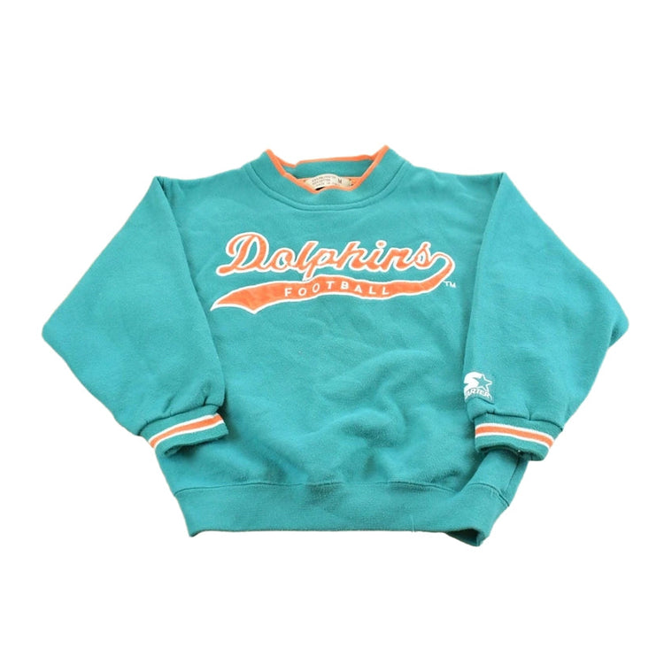 Vintage 1990s Starter Miami Dolphins NFL Football Crewneck Sweatshirt Youth S