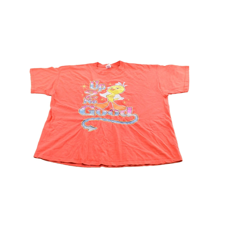 Vintage 1990s Looney Tunes Tweety Bird Up To No Good Angel Devil T-Shirt Men's 3XL