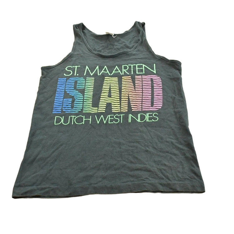 Vintage 1990s St Maarten Island Dutch West Indies Tank Top T-Shirt Men's M
