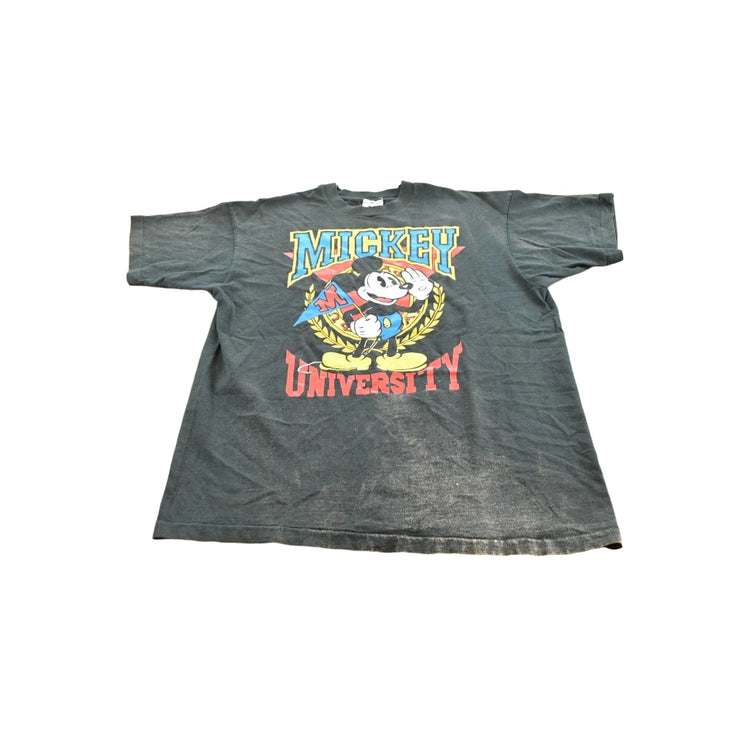 Vintage 1990s Mickey University Disney T-Shirt Men's XL