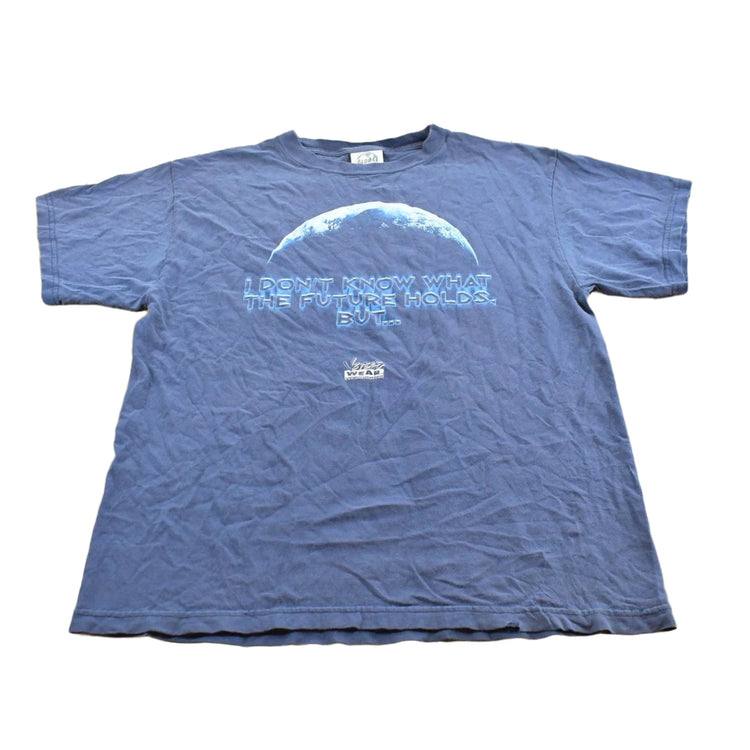 Vintage 1990s Jesus Christ Who Holds the Future T-Shirt Men's L