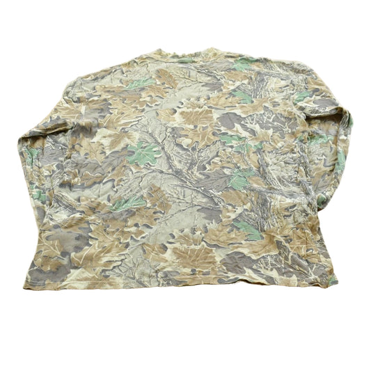 Vintage 2000s Duofold Advantage Camo Mock Turtleneck Long Sleeve T-Shirt Men's XL