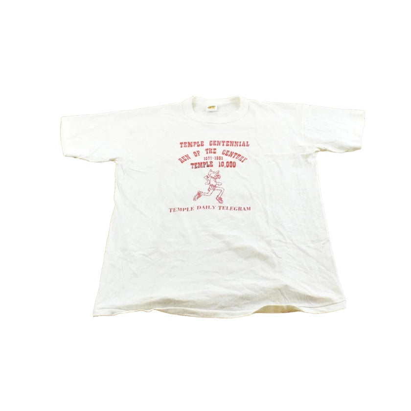 Vintage 1981 Russell Athletic Temple Centennial Run of the Century T-Shirt Men's M