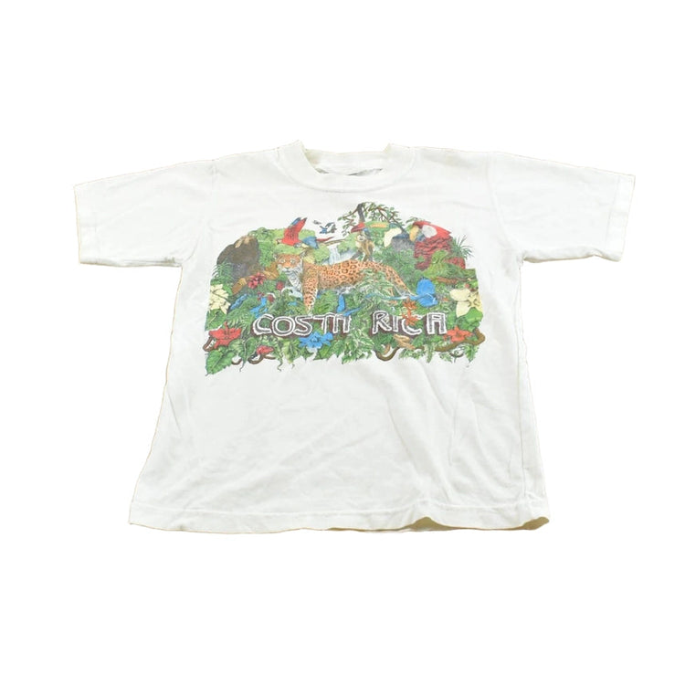 Vintage 1990s Costa Rica Jungle Animals Souvenir T-Shirt Youth S