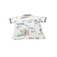 Vintage 1990s Nautica Map Print Polo Shirt Men's M