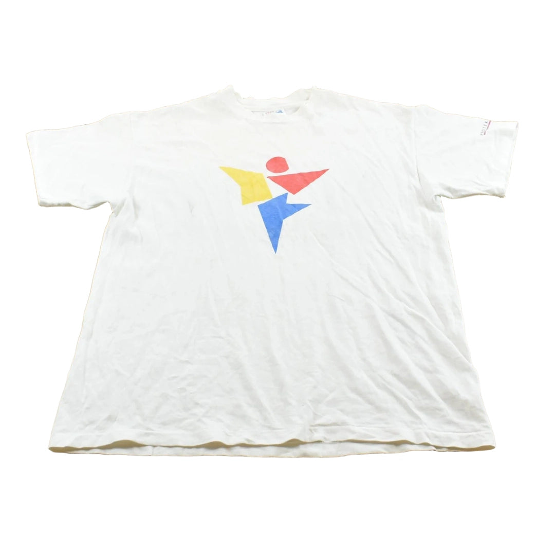 Vintage 1990s Abstract Graphic Protek Promotional T-Shirt Men's L