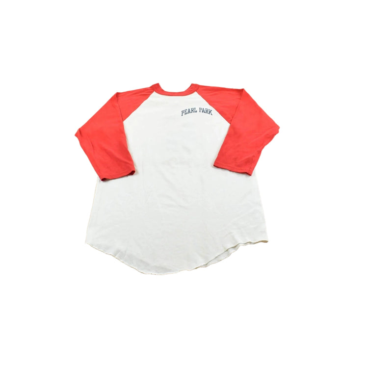 Vintage 1990s Soffe Pearl Park Raglan Color Block 3 Quarter Sleeve T-Shirt Men's M
