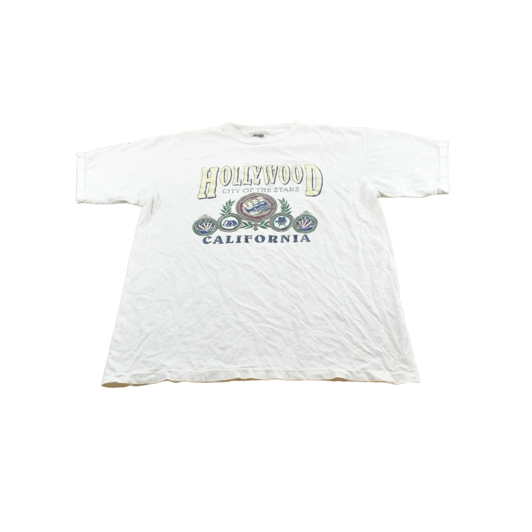 Vintage 1990s Hollywood California USA Souvenir T-Shirt Men's XL