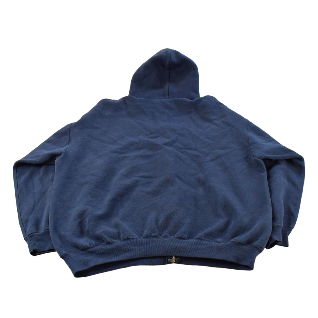 Vintage 1990s Tultex Blank Full Zip Hoodie Men's 2XL