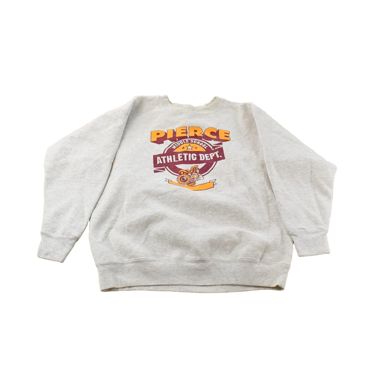 Vintage 1990s Pierce Middle School Athletic Crewneck Sweatshirt Mens M