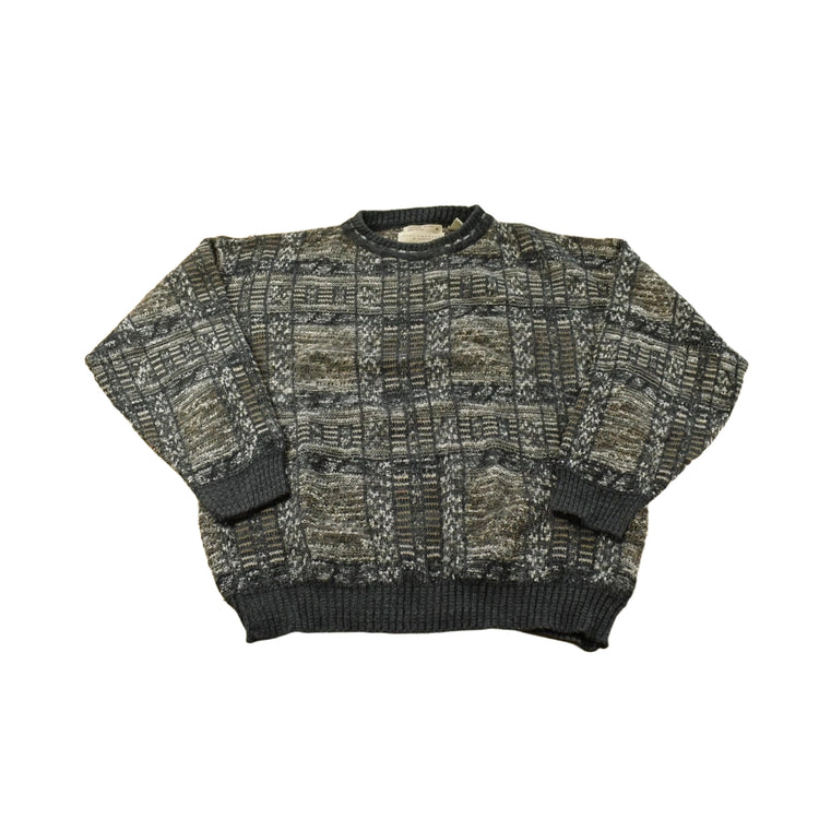 Vintage 1990s City Casuals Knit Crewneck Sweater Mens L