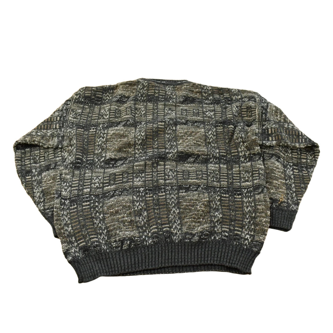 Vintage 1990s City Casuals Knit Crewneck Sweater Mens L