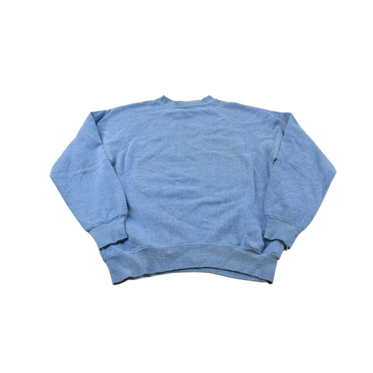 Vintage 1980s Sun Faded Blank Crewneck Sweatshirt Men's Medium