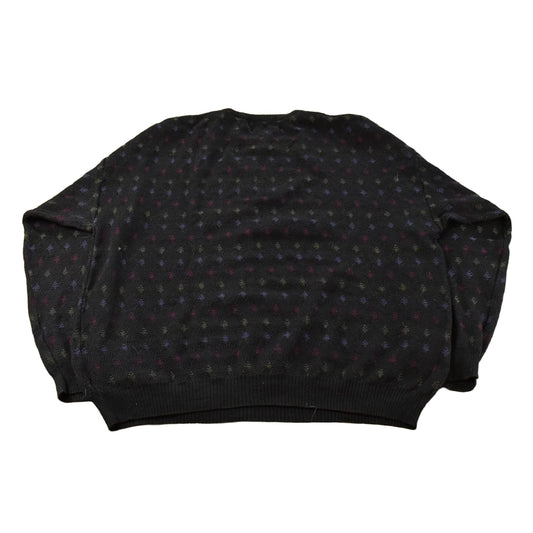 Vintage 1990s Brandini Abstract Wool Knit Crewneck Sweater Mens XL