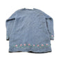 Vintage 1990s Northern Reflections Floral Wool Knit Cardigan Sweater Women's Small