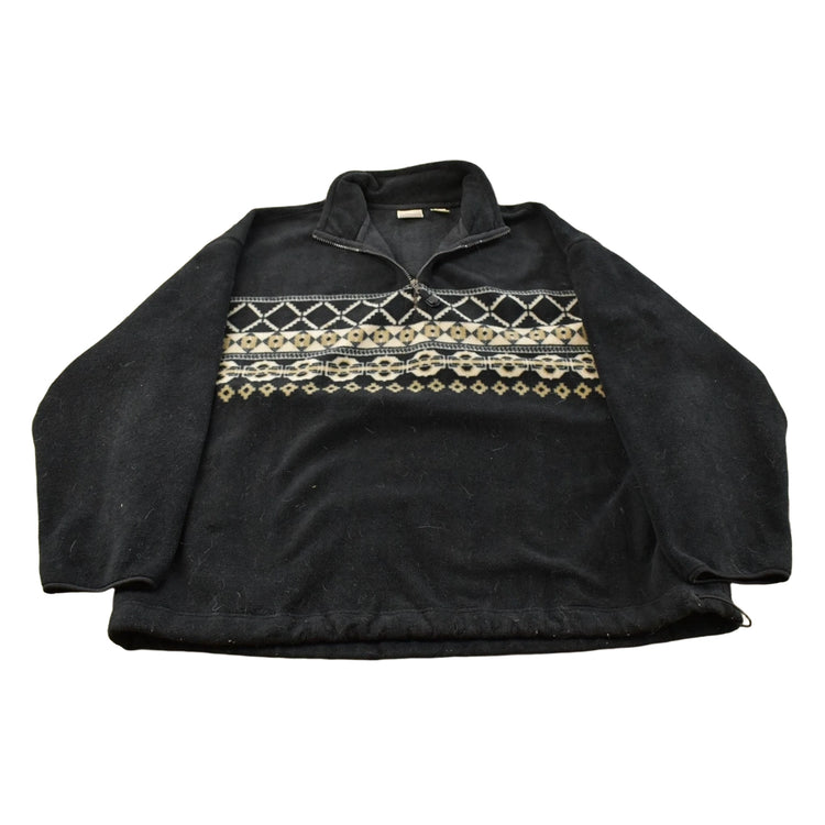 Vintage 1990s Fieldmaster Fleece Quarter Zip Sweater Men's XL