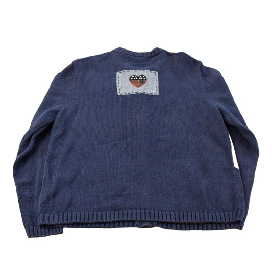 Vintage 1990s Croft & Barrow Full Zip Knit Sweater Women's M
