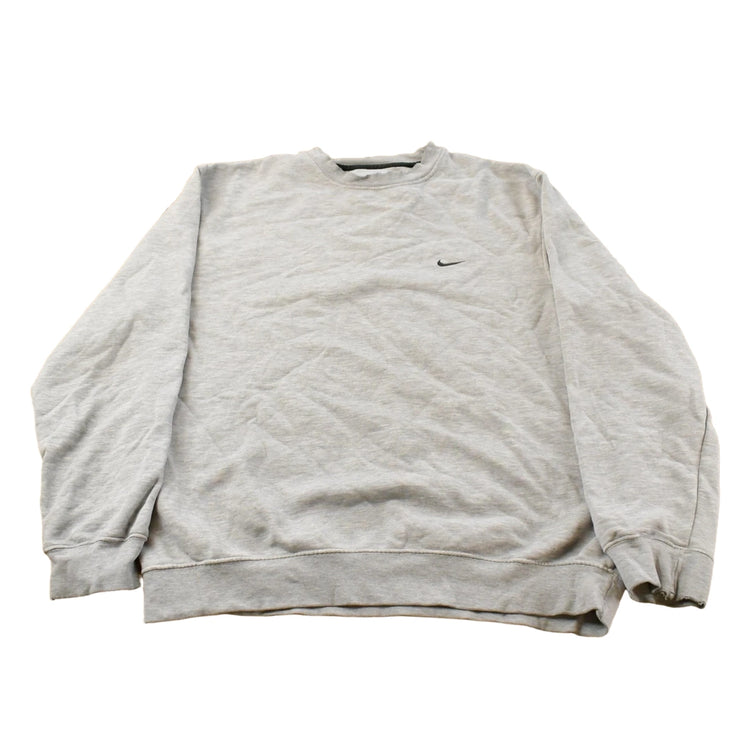 Vintage Y2K Nike Embroidered Mini Swoosh Crewneck Sweatshirt Men's Large