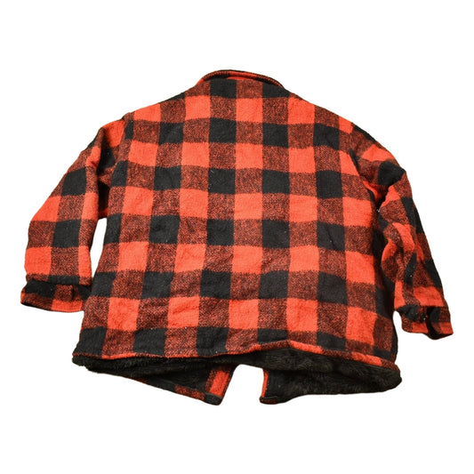 Vintage 1950s Melton Outer-Wear Buffalo Plaid Wool Hunting Jacket
