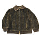 Vintage 1950s Brown Fur Zip Up Jacket