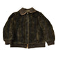 Vintage 1950s Brown Fur Zip Up Jacket