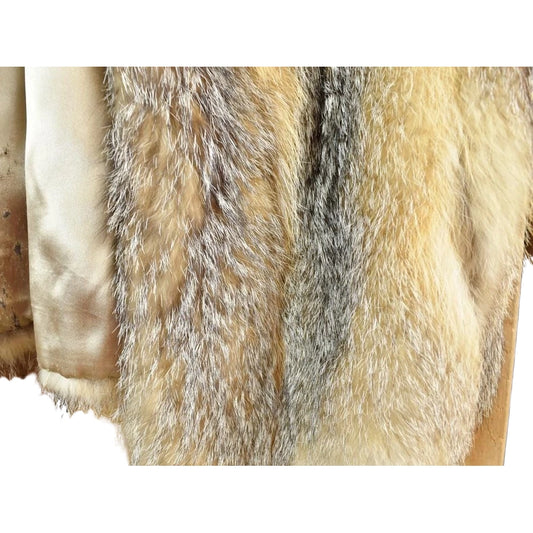 Vintage 1970s Full Length Fox Fur Coat Made In USA