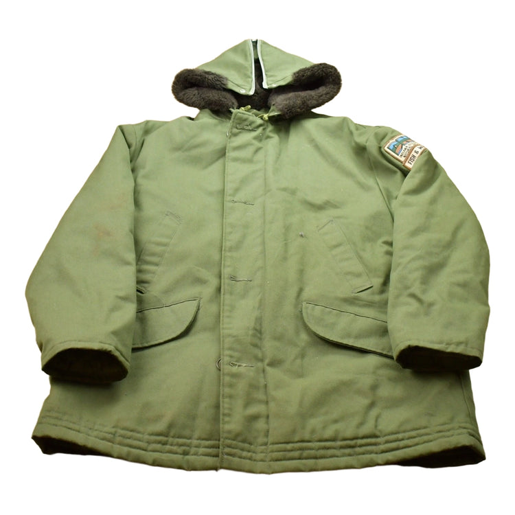 Vintage 1980s Fur Parka