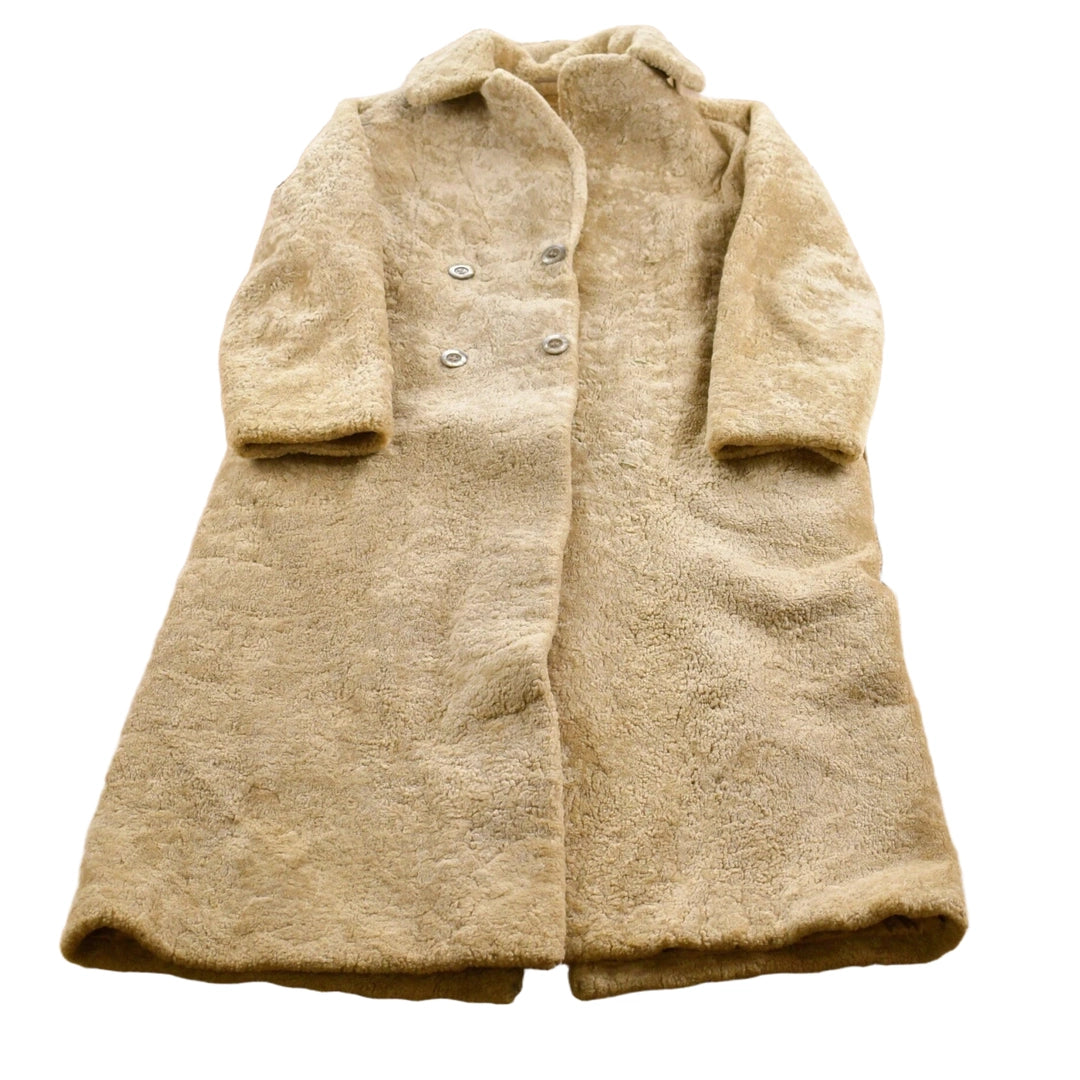 Vintage 1960s Lambs Fur Double Breasted Jacket
