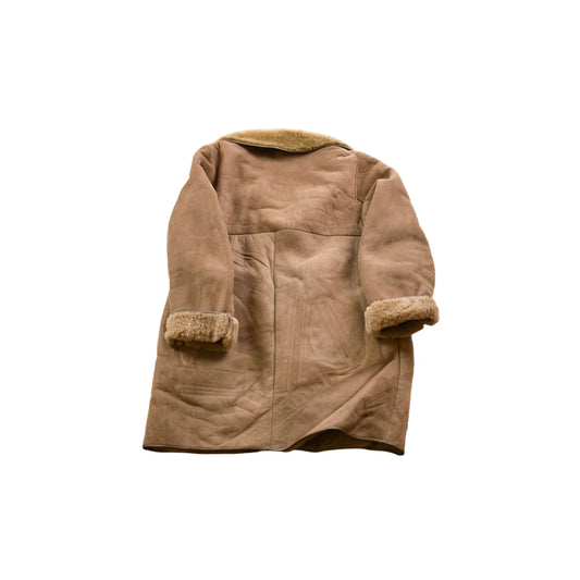 Vintage 1970s Sheepskin Shearling Leather Jacket