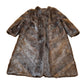 Vintage 1970s Full Length Brown Mink Fur Coat