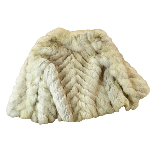 Vintage 1970s Arctic Fox White Fox Fur Mid LengthCoat Made In Canada