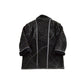 Vintage 1980s Sequence Authentic Black Shearling Fur Jacket