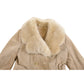 Vintage 1960s Fur Collared Suede Leather Jacket