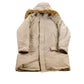 Vintage 1980s Full Length Fur Hooded Puffer Jacket