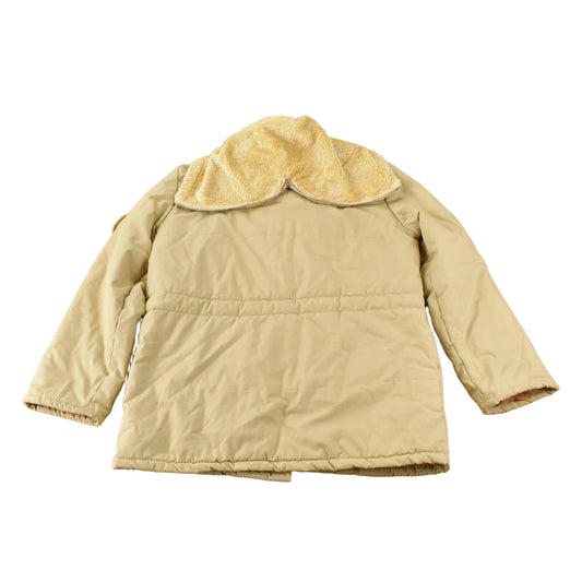 Vintage 1980s Ashley Beige Fur Collar Light Weight Jacket