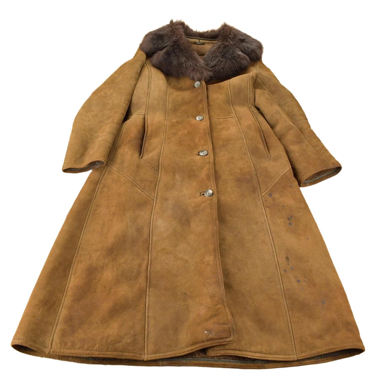 Vintage 1980s Morlands Lambskin Shearling Leather Jacket