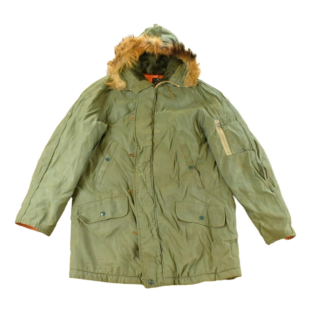 Vintage 1970s Sears N-3B Snorkel Parka Jacket Men's Large