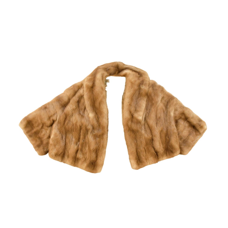 Vintage 1960s Mink Fur Cropped Jacket Women's XS
