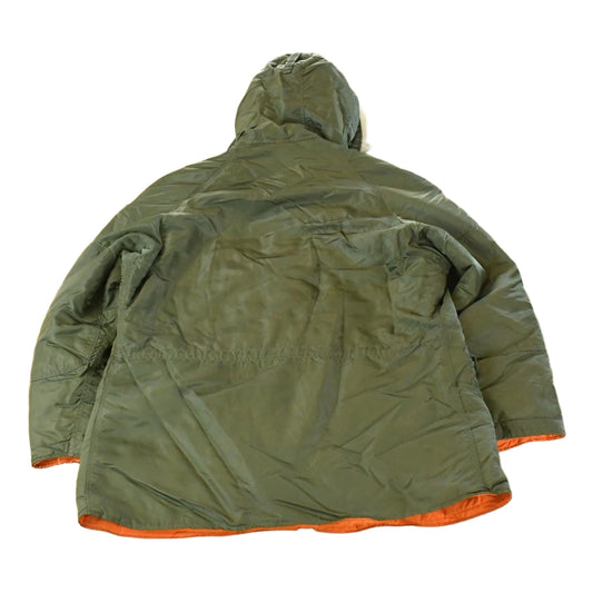 Vintage 1970s Military Type N-3B Snorkel Parka Jacket Men's M