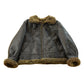 Vintage 1980s Genuine Shearling Leather Fur Jacket Men's Large