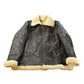 Vintage 1980s Shearling Leather Fur Jacket Men's 2XL