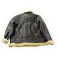 Vintage 1980s Shearling Leather Fur Jacket Men's 2XL