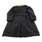 Vintage 1970s Wool Fur Collar Trench Coat Men's Large