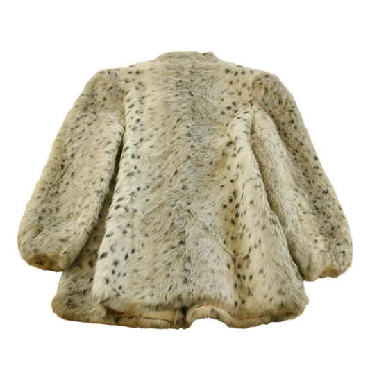 Vintage 1980s D'Esprit Faux Fur Jacket Coat Women's M