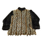 Vintage 1990s Cindy Burke Abstract Faux Fur Jacket Women's XL