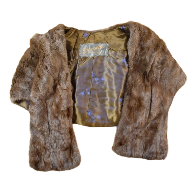 Vintage 1960s Fur Salon Eatons Of Canada Mink Shoulder Shawl Mink Fur Coat