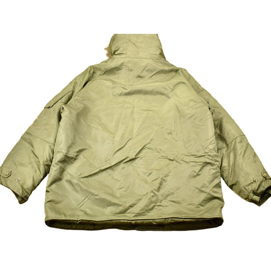 Vintage 1990s Nautica Jeans Co Fur Hood Winter Parka Jacket