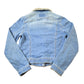 Vintage 1990s Levis Denim Jacket Faux Fur Collar Made In USA
