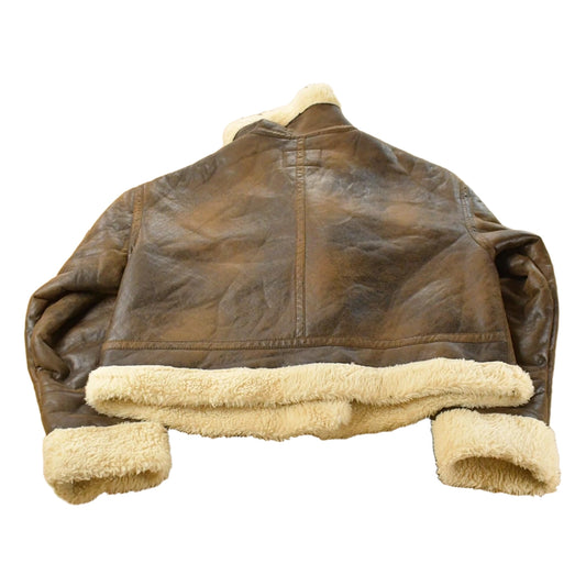 Vintage 1990s Scoop Faux Fur Shearling Coat Women's XL
