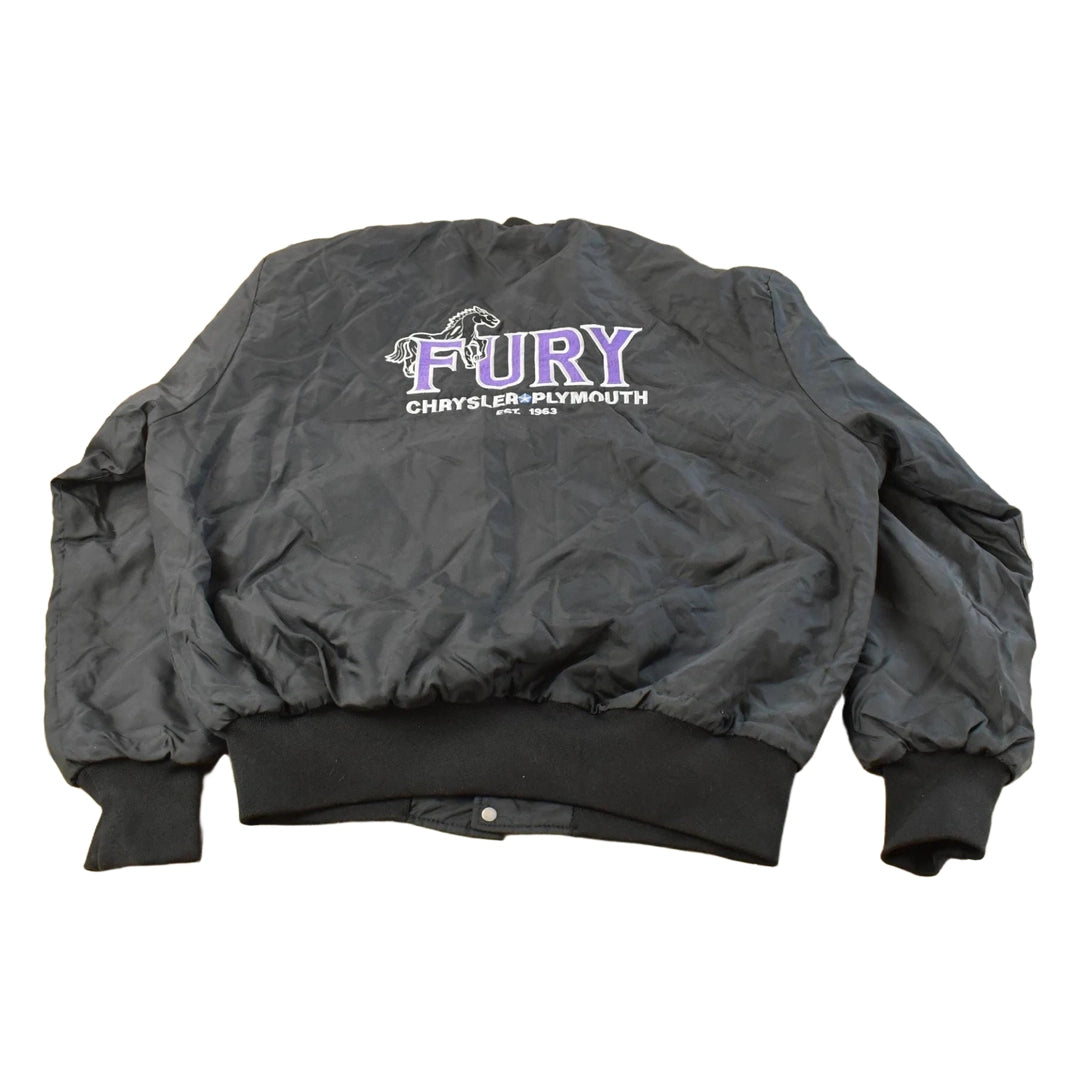 Vintage 1990s Fury Chrysler Plymouth Car Bomber Jacket Men's XL